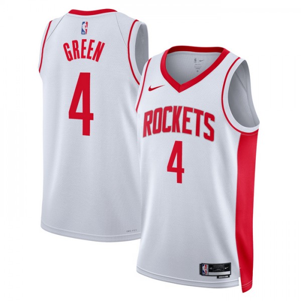 Houston Rockets Trikot Jalen Green 0 Nike 2022-23 Association Edition Weiß Swingman - Herren Houston Rockets Trikot Jalen Green 0 Nike 2022-23 Association Edition Weiß Swingman - Herren